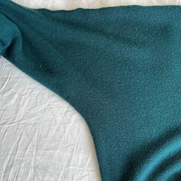 FOREVER 21 3/4 length teal sweater - Picture 6 of 7
